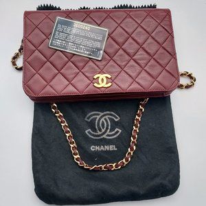 Vintage Chanel  Lambskin Matelasse SIngle Flap Bag